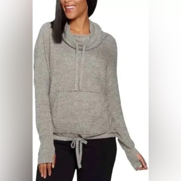 Barefoot Dreams CozyChic Lite Pebble Beach Pullover Heathered Style 906 Small - Picture 1 of 8